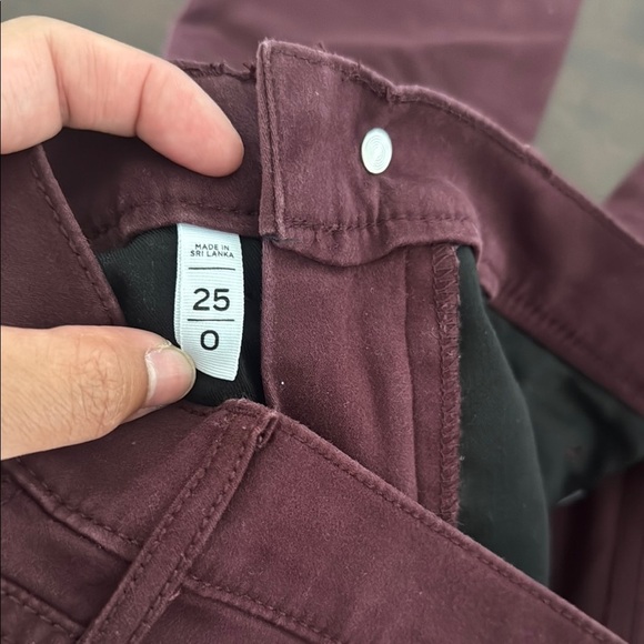 LOFT Women's Deep Burgundy Skinny Jeans - Picture 3 of 4